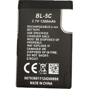 FITHOOD BL-5C Rechargeable Battery Suitable for Household Radio with Current Protection(3.7V 1200mAh)
