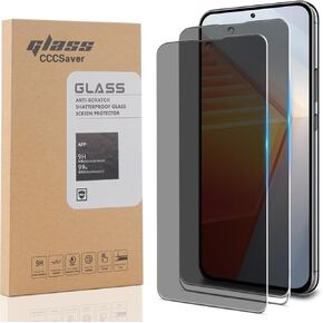 [عبوتان + عبوتان] واقي شاشة للخصوصية Samsung Galaxy A35 5G مقاس 6.6 بوصة مع واقي عدسة الكاميرا، طبقة زجاجية مقواة فائقة الدقة، مضادة للتجسس، صلابة 9H، مضادة للخدش