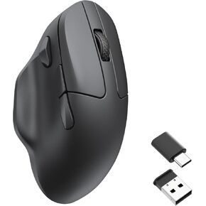 Keychron M7 Wireless Gaming Optical Mouse, Tri-Mode 2.4 GHz/Bluetooth 5.1/Wired, PixArt 3395 Sensor, 26000 DPI, Ergonomic 63g Lightweight Programmable Macro Button for Windows PC/Mac - White
