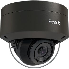 5MP PoE IP Outdoor/Indoor Vandal Proof Dome Camera, 2.8mm 110°Wide Angle, H.265 Security IP PoE Camera, 100ft IR Night Vision, IP66 IK10 Resistance, AI Human Detection, PD54BA3-5M (Not PTZ)