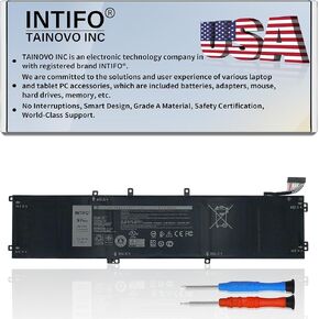 97Wh 4K1VM Laptop Battery Compatible with Dell G7 17 7700 Series Notebook W62W6 0W62W6 XYCW0 0XYCW0 9TM7D 09TM7D V0GMT NYD3W 0NYD3W NCC3D 0NCC3D [11.4V 97Wh 6-Cell]