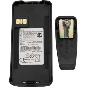 PMNN4476A PMNN4080 2600mAh Li-ion Battery with Belt Clip Compatible for Motorola Radio CP185 CP1200 CP1300 CP1600 EP350