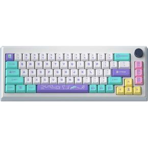 Hyekit PBT Keycaps - Cherry Profile Custom Keycaps, 141 Keys, Dye-Sublimation, Retro Game Console Style Keyboard Keycap Set for Mechanical Keyboard, Keycaps for 60 Percent (8Bit)