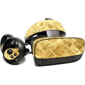 MightySkins Skin for Oculus Rift S - Gold Tiles | Protective, Durable, and Unique Vinyl Decal wrap Cover | Easy to Apply, Remove, and Change Styles | Made in The USA