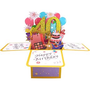 Pop Up Cards - 3D Paper Flowers Bouquet with Note Card and Envelope, Greeting Cards for Birthday, Congratulations - Perfect Gifts for Women, Mother in Kuwait