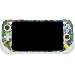 MightySkins Glossy Glitter Skin Compatible with Logitech G Cloud Gaming Handheld - Backyard Gathering | Protective, Durable High-Gloss Glitter Finish | Easy to Apply | Made in The USA