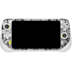 MightySkins Glossy Glitter Skin Compatible with Logitech G Cloud Gaming Handheld - Floral Retro | Protective, Durable High-Gloss Glitter Finish | Easy to Apply | Made in The USA
