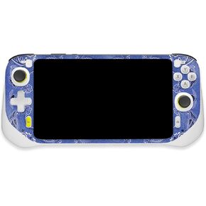 MightySkins Glossy Glitter Skin Compatible with Logitech G Cloud Gaming Handheld - Blue Bandana | Protective, Durable High-Gloss Glitter Finish | Easy to Apply | Made in The USA