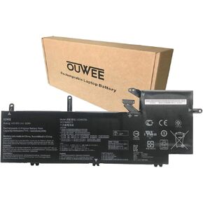 بطارية كمبيوتر محمول C31N1704 متوافقة مع ASUS ZenBook Flip 15 UX561UD Q535U Q535UD-BI7T11 Series Notebook 0B200-02650000 3ICP6/60/72 11.55V 52Wh 4550mAh 3-Cell