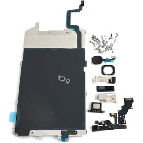 Screen LCD Metal Bracket Front Camera Flex Cable Small Parts Replacement for Iphone 6 Plus (Black)