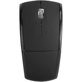 ZD-01 2.4G Mouse Foldable Ergonomic Arc Mice Notebook USB Receiver for Windows XP/Vista/Windows 7/ OS X v10.2-10.5, Black
