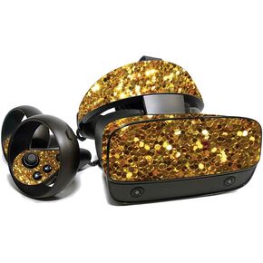 MightySkins Skin for Oculus Rift S - Gold Dazzle | Protective, Durable, and Unique Vinyl Decal wrap Cover | Easy to Apply, Remove, and Change Styles | Made in The USA