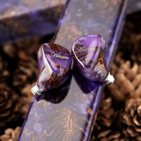 Kinera QoA Adonis New 3 Hybrid IEM Headphones, Knowles BA + Custom BA + 9.2mm Dynamic Drivers, in-Ear Monitor Earphones, Wired HiFi Earbuds with Pinecone Resin CNC Shell
