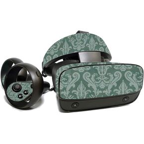 MightySkins Skin for Oculus Rift S - Teal Damask | Protective, Durable, and Unique Vinyl Decal wrap Cover | Easy to Apply, Remove, and Change Styles | Made in The USA