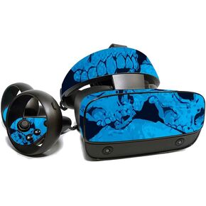 MightySkins Skin for Oculus Rift S - Blue Skulls | Protective, Durable, and Unique Vinyl Decal wrap Cover | Easy to Apply, Remove, and Change Styles | Made in The USA
