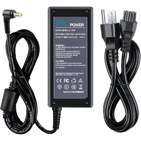 DTK 45W Acer AC Adapter Laptop Charger Computer Monitor Charger Notebook PC Power Cord Supply Source Plug 19V 2.37A, Connector Size: 5.5x1.7mm (NOT fit 3.0x1.1mm)