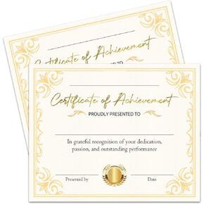 25 Baby Baptism Certificate Baby Dedication Certificate with Baby Christening Baby Dedication Certificates for Church Baptism Gifts 8 x 10 Inches - J844