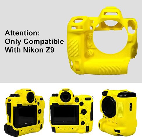Easy Hood Camera Case for Nikon Z9 Camera, Anti-Scratch Soft Silicone Rubber Case Protective Body Housing Protector Skin Cover-Black in Saudi Arabia