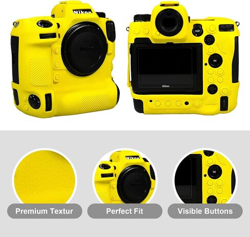 Easy Hood Camera Case for Nikon Z9 Camera, Anti-Scratch Soft Silicone Rubber Case Protective Body Housing Protector Skin Cover-Black in Saudi Arabia