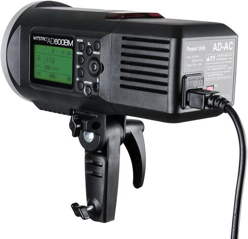 GODOX AD-AC محول مصدر الطاقة AC مع كابل 16.4 بوصة/5 متر لـ Godox AD600 AD600B AD600M AD600BM Flashpoint، XPLOR 600 فلاش ستروب لايت in Kuwait