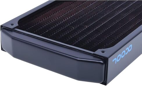 Alphacool NexXxos ST30 Full Copper Black Radiator (360mm) and Apex Stealth Metal Power Fans (3000 RPM) Bundle, Chrome in Saudi Arabia