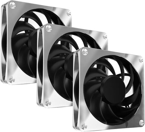 حزمة مشعاع Alphacool NexXxos ST30 باللون الأسود النحاسي الكامل (360 مم) ومراوح الطاقة المعدنية Apex Stealth (3000 دورة في الدقيقة)، كروم in Kuwait