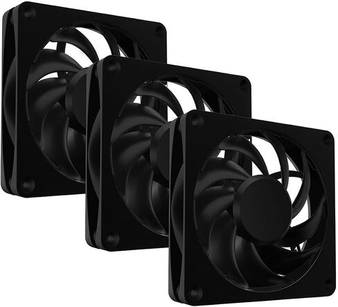 Alphacool NexXxos ST30 Full Copper Black Radiator (360mm) and Apex Stealth Metal Power Fans (3000 RPM) Bundle, Chrome in Saudi Arabia