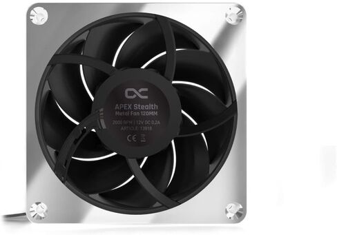 حزمة مشعاع Alphacool NexXxos ST30 باللون الأسود النحاسي الكامل (360 مم) ومراوح الطاقة المعدنية Apex Stealth (3000 دورة في الدقيقة)، كروم in Kuwait