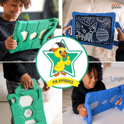 STM Goods Duxling iPad 10th Generation Case for Kids - Ultra-Protective, Two-Handle Design Allows for Easy Carry and Functions as a Multi-Angle Stand - Ideal for Parents, Teachers, Students - Green in Kuwait