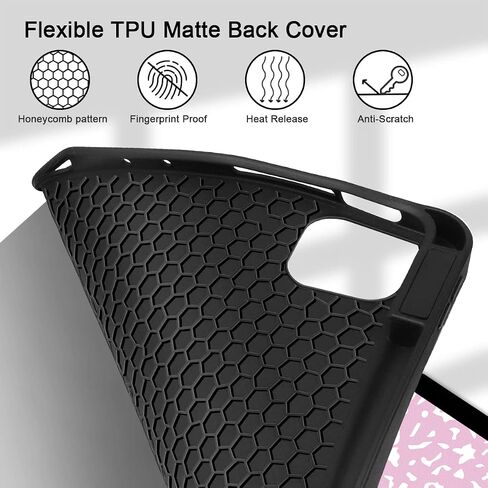 Tuiklol for New iPad Pro 11 inch Case 2022 2021 2020 2018 (1/2/3/4 Gen), Convenient Magnetic Attachment, Pencil Holder, Auto Wake/Sleep, Trifold Stand Smart Case with Soft Back, Composition Book in Saudi Arabia