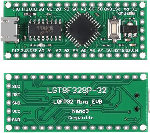 AITRIP 3 قطع LGT8F328P-LQFP32 LGT8F328P LQFP32 MiniEVB HT42B534 SOP16 لوحة تطوير محرك USB متوافقة مع ATMEGA328 Nano V3.0 لـ Arduino in Kuwait