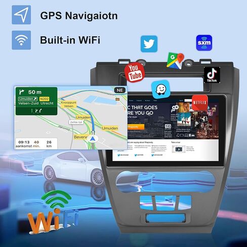 راديو سيارة ستيريو 2G 64G Android لسيارة Honda Odyssey 2005-2010، Carplay Android Auto، شاشة لمس 10 بوصة مع نظام ملاحة GPS WiFi Bluetooth Mirror Link FM RDS كاميرا احتياطية SWC in Saudi Arabia