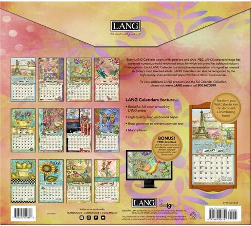 LANG COLOR MY WORLD 2023 تقويم الحائط in Saudi Arabia
