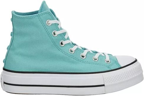 منصة قماشية عالية الجودة من Converse للجنسين Chuck Taylor All Star - نمط إغلاق بأربطة - أزرق مخضر 6.5 in Saudi Arabia