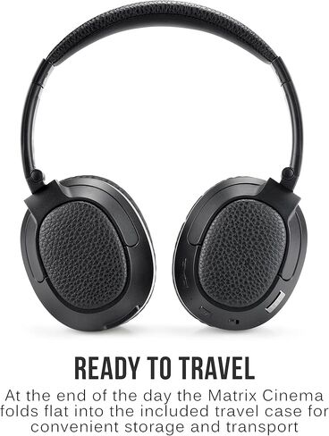 سماعات الرأس MEE audio Matrix Cinema Bluetooth اللاسلكية مع زمن الوصول المنخفض aptX وتحسين الصوت CinemaEAR للحصول على صوت أكثر وضوحًا في البرامج التلفزيونية والأفلام (متجددة) in Saudi Arabia