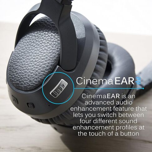 سماعات الرأس MEE audio Matrix Cinema Bluetooth اللاسلكية مع زمن الوصول المنخفض aptX وتحسين الصوت CinemaEAR للحصول على صوت أكثر وضوحًا في البرامج التلفزيونية والأفلام (متجددة) in Saudi Arabia