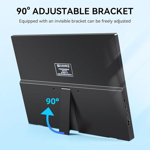 شاشة كينوا المحمولة التي تعمل باللمس، شاشة كمبيوتر محمول مقاس 14 بوصة FHD 1080P IPS، شاشة خارجية بمنفذ USB C HDMI ومكبرات صوت وحوامل مدمجة، شاشة سفر لأجهزة الكمبيوتر المحمول/الهاتف/الكمبيوتر الشخصي/Mac/Xbox/Switch/PS4/5 in Kuwait