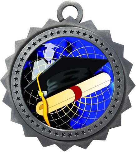Express Medals Various 10 Pack Styles of Graduation Award Medals with Neck Ribbons Trophy Award Prize Gift in Saudi Arabia