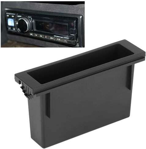 1Din Car Stereo Radio Storage Box Inner Pocket Select Storage Dashboard Storage Case,Dashboard Case Interior Accessories Fits Stereo Radio Pocket Radio Accessories in Saudi Arabia