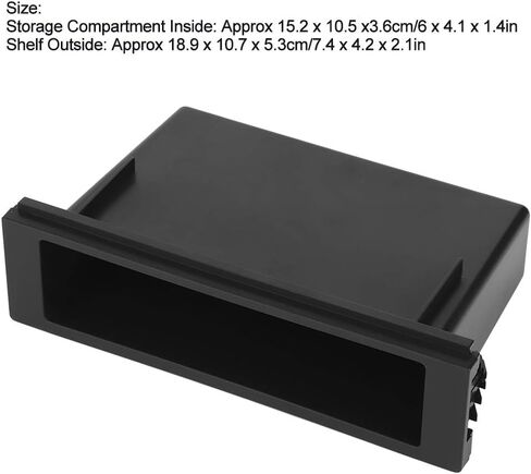 1Din Car Stereo Radio Storage Box Inner Pocket Select Storage Dashboard Storage Case,Dashboard Case Interior Accessories Fits Stereo Radio Pocket Radio Accessories in Saudi Arabia