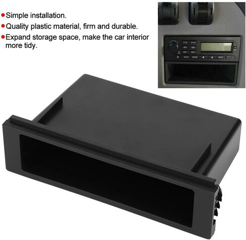 1Din Car Stereo Radio Storage Box Inner Pocket Select Storage Dashboard Storage Case,Dashboard Case Interior Accessories Fits Stereo Radio Pocket Radio Accessories in Saudi Arabia