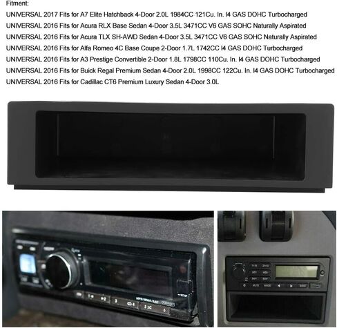 1Din Car Stereo Radio Storage Box Inner Pocket Select Storage Dashboard Storage Case,Dashboard Case Interior Accessories Fits Stereo Radio Pocket Radio Accessories in Saudi Arabia