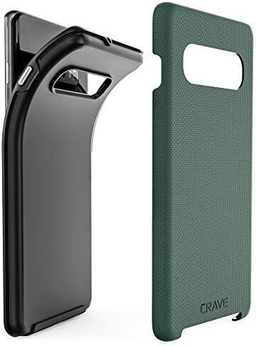 حافظة Crave Dual Guard لهاتف Galaxy S10+، حافظة مزدوجة الطبقات مضادة للصدمات لهاتف Samsung Galaxy S10+، S10 Plus (6.4 بوصة) - أخضر غابة in Kuwait