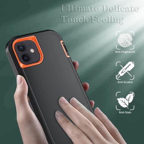 Phone Case for iPhone 11 Case with HD Screen Protector, Heavy Duty Shockproof & Dropproof 3-Layer Cover Phone Case for iPhone 11 (PurpleSkyBlue) in Saudi Arabia