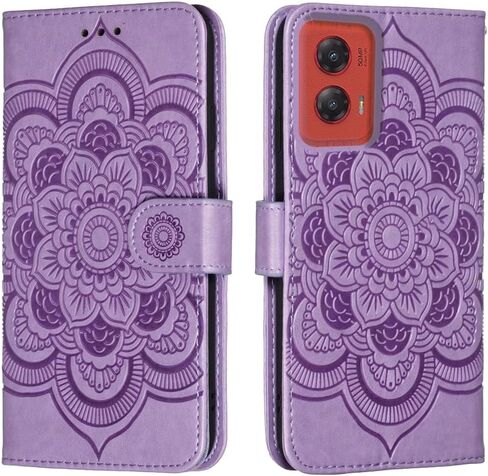for Motorola Moto G Stylus 5G (2024) [Not Fit Moto G 5G 2024] Case Wallet with Card Holder Kickstand Magnetic Soft Leather Flip Fold Case for Moto G Stylus 5G 2024 Cover (Purple) in Saudi Arabia
