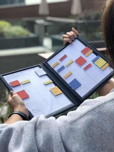 MoverBook Gray، لوازم فنية لتنظيم المذكرات المغناطيسية للمدرسة والأبوة والمشروعات المكتبية والعروض التقديمية (لا يتضمن قالب مذكرة المذكرات المغناطيسية) in Saudi Arabia