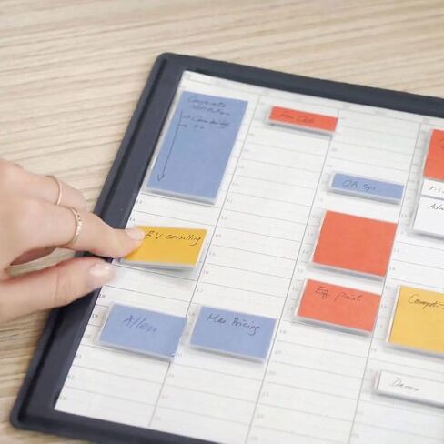 MoverBook Gray، لوازم فنية لتنظيم المذكرات المغناطيسية للمدرسة والأبوة والمشروعات المكتبية والعروض التقديمية (لا يتضمن قالب مذكرة المذكرات المغناطيسية) in Saudi Arabia
