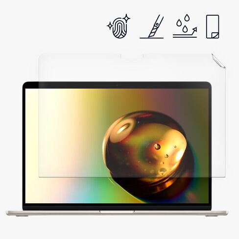 واقي شاشة kwmobile متوافق مع Apple MacBook Air 13.6 M3 2024 A3113 - واقي شاشة غير لامع مضاد للتوهج in Kuwait