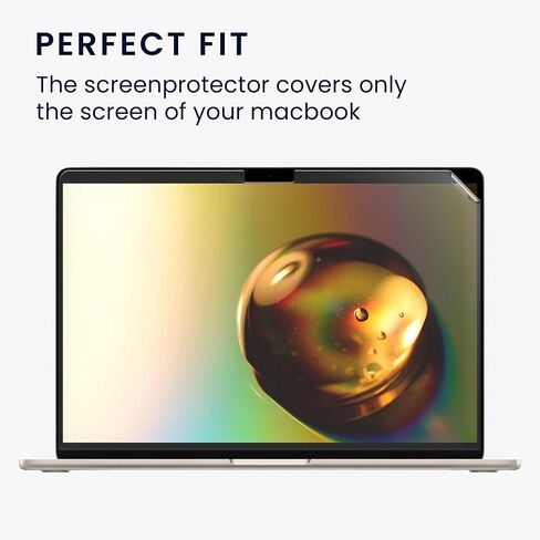 واقي شاشة kwmobile متوافق مع Apple MacBook Air 13.6 M3 2024 A3113 - واقي شاشة غير لامع مضاد للتوهج in Kuwait