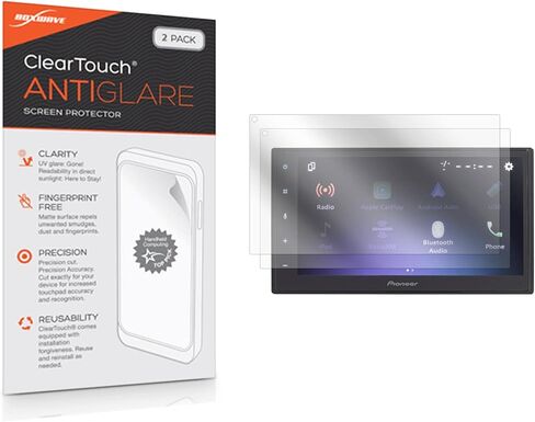 BoxWave Screen Protector Compatible with Pioneer DMH-W2700NEX - ClearTouch Anti-Glare (2-Pack), Anti-Fingerprint Matte Film Skin for Pioneer DMH-W2700NEX in Kuwait